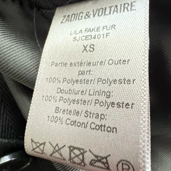 Zadig & Voltaire Pink Leopard Faux Fur Coat XS - Picture 10 of 10